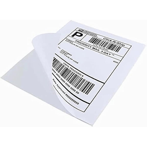 Sticker Paper 8.5" x 11" Full Sheet Label, Shipping Labels Address Labels Paper White Full-Sheet Self Adhesive Mailing Labels for Laser & Inkjet Printers (2000 Labels)