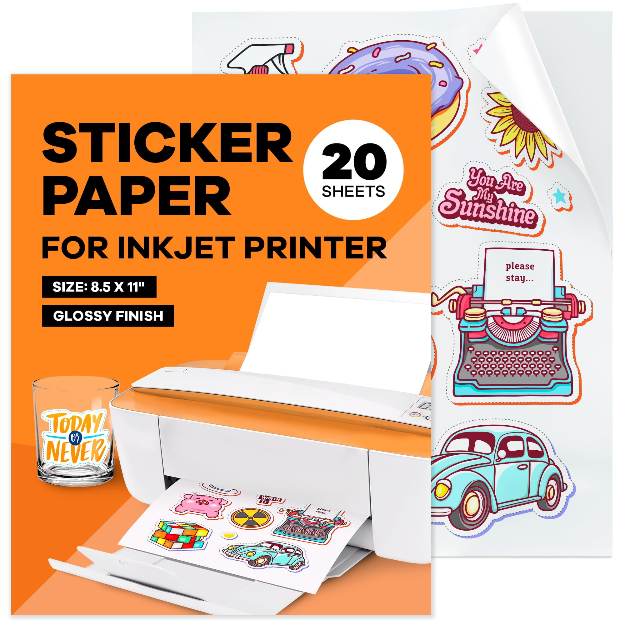 Sticker Paper Sticker Paper for Inkjet Printer Vinyl Sticker Paper