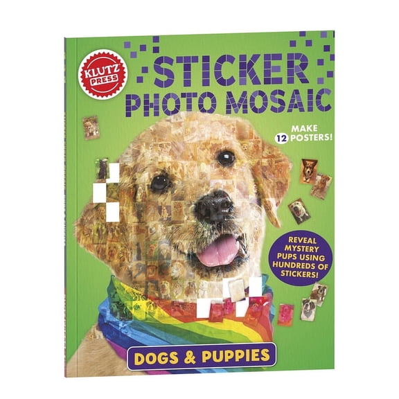 Sticker Photo Mosaic: Dogs & Puppies, (Hardcover)
