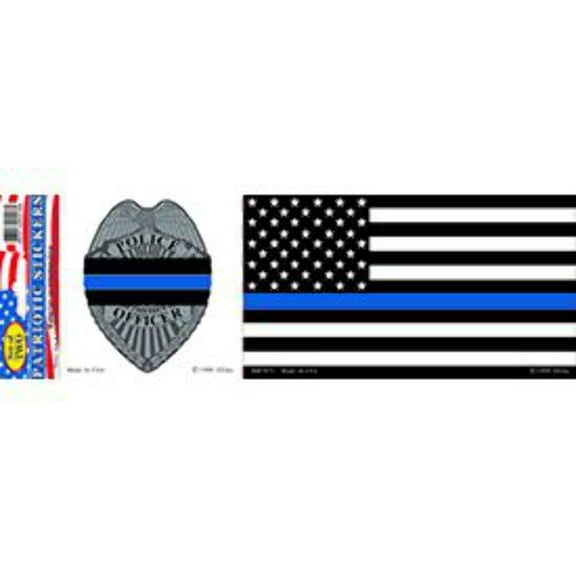 Eagle Emblems BM7071 Sticker - Police, Blue Line Honor - 3.5 x 10 in.