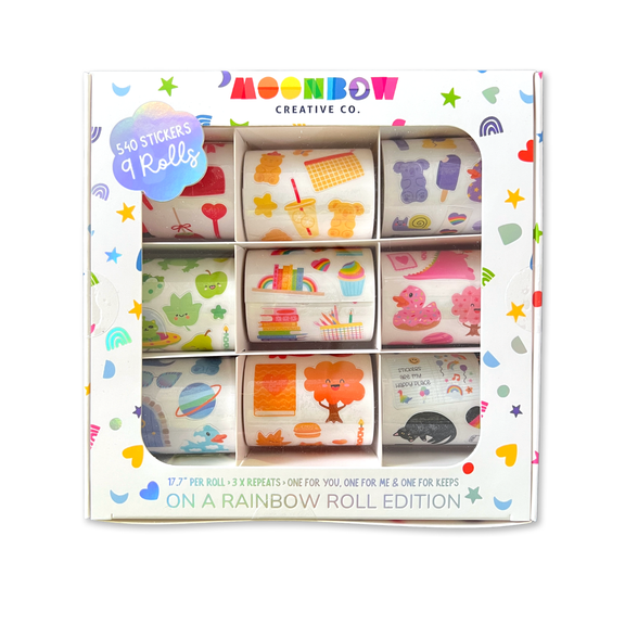 Sticker Roll Box: On a Rainbow Roll Edition