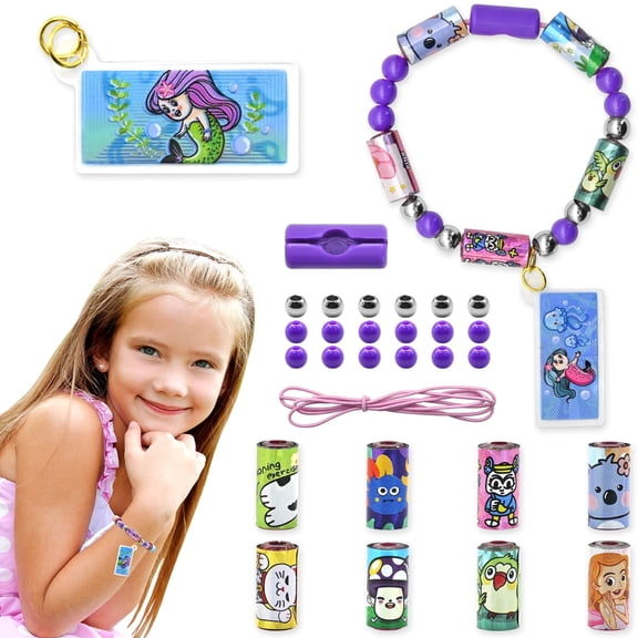 Sticker Roll Bracelet, 80 Wearable, Shareable, Decorative Holographic Stickers for Kids