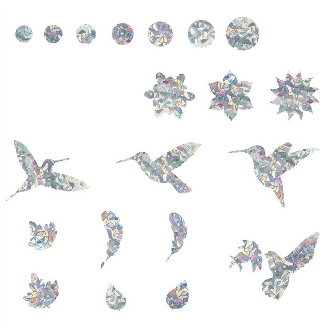 Sticker Stop Birds Flying into Window Decals for Birds Strikes PVC