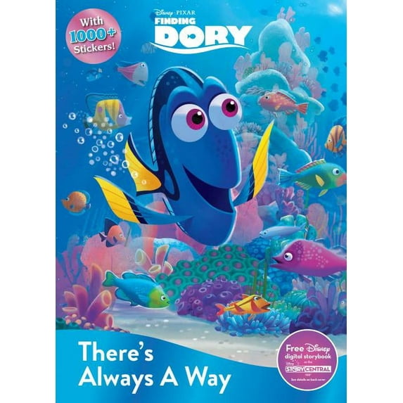 Sticker Treasury & Coloring: Disney Pixar Finding Dory There's Always a Way (Paperback)