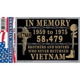 thumbnail image 1 of Eagle Emblems DC0173 Sticker - Vietnam, In Memory - 3 x 4.25 in., 1 of 2