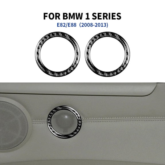Sticker for BMW 1 Series E81 E82 E87 E88 2008-2013 Accessories Car Door Speaker Ring Sound Decorations Interior Trim Styling.