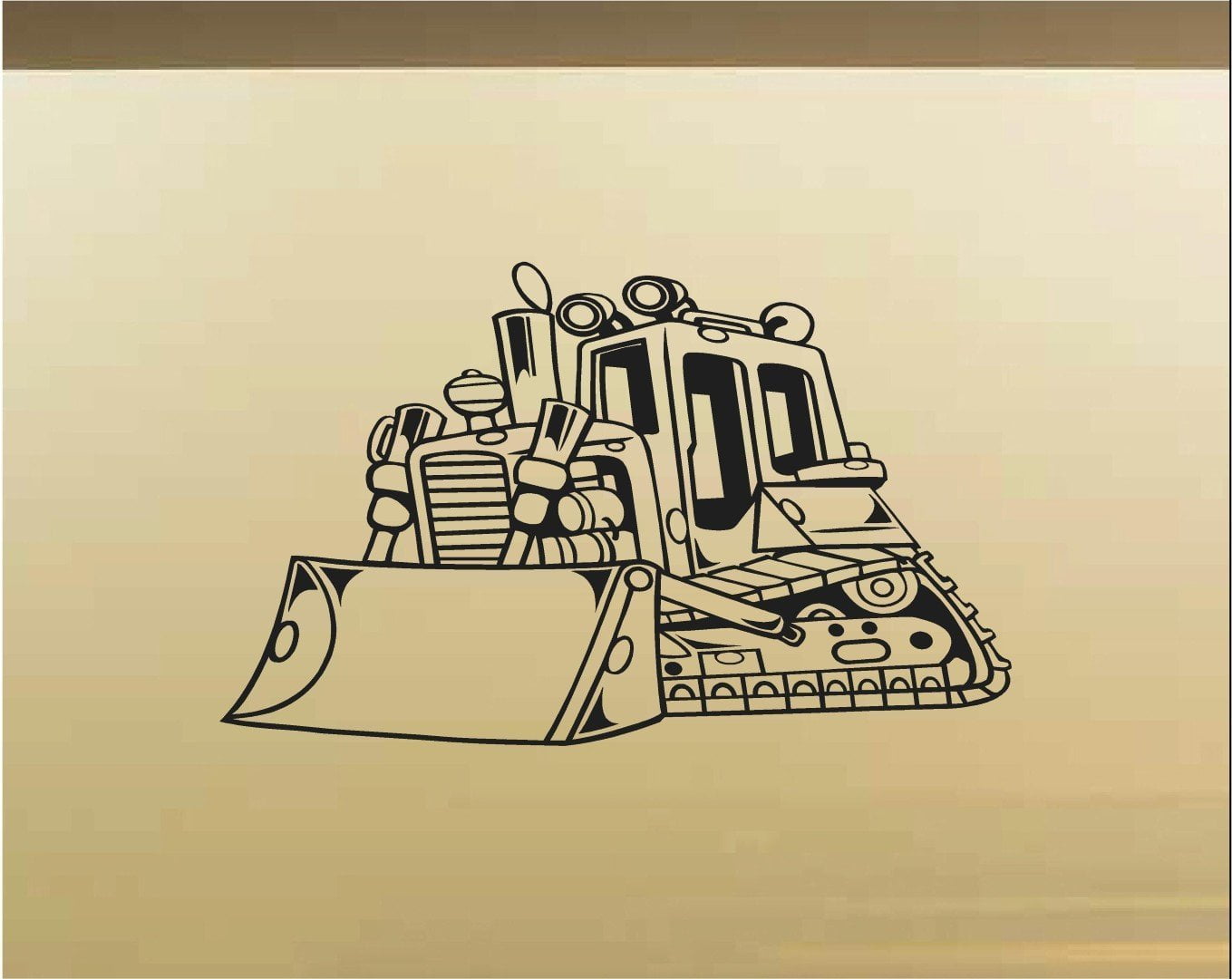 StickerChef Bull Dozer Car Wall Decal - Auto Wall Mural - Vinyl ...