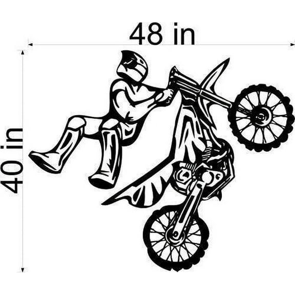 StickerChef Dirt Bike Motor Cross Car Wall Decals Stickers Graphics Man Cave Boys Room Dcor