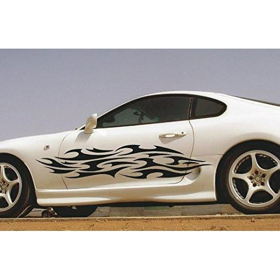 StickerChef Flames  Auto Truck Dune Buggy  ATV Decals Stickers Set