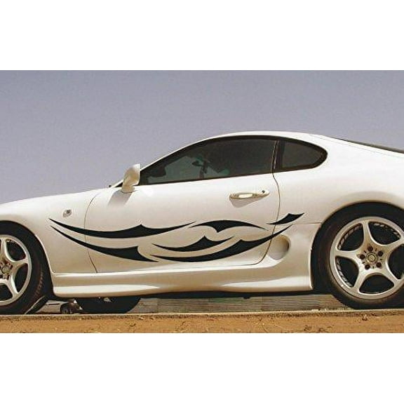 StickerChef Flames  Auto Truck Dune Buggy  ATV Decals Stickers Set