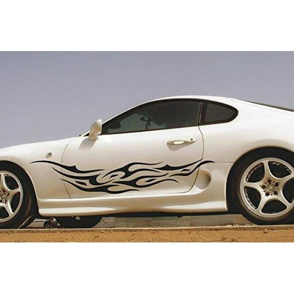 StickerChef Flames  Auto Truck Dune Buggy  ATV Decals Stickers Set