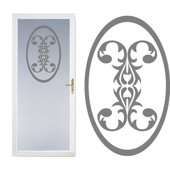 StickerChef Front Door Entry Way Etched Glass Vinyl Decals Privacy Safety Stickers Film 14b