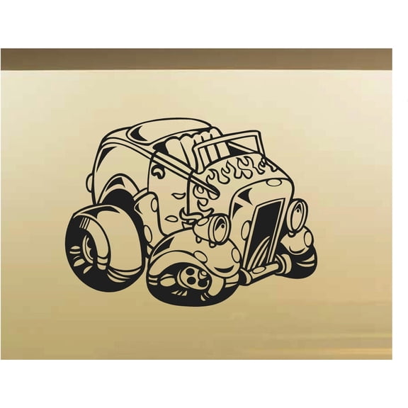 StickerChef Hot Rod 3 Car Wall Decal - Auto Wall Mural - Vinyl Stickers - Boys Room Decor