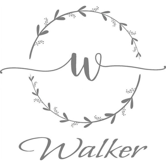 StickerChef Monogram Name Etched Decal- For Shower Doors, Glass Doors