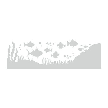 StickerChef Ocean PufferFish Decals Etched Glass Vinyl Shower Door Window SC03