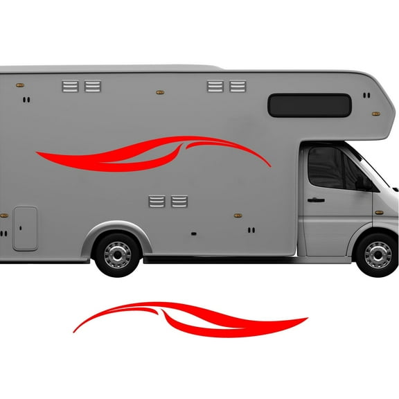 StickerChef  Pontoon Boat RV Stripes and Graphics Large Replacement Trailer Decals Set CB58