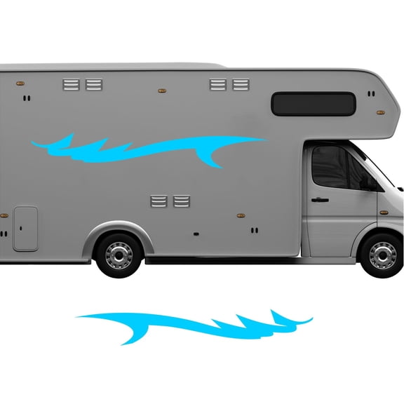 StickerChef  Pontoon Boat RV Stripes and Graphics Large Replacement Trailer Decals Set CB61