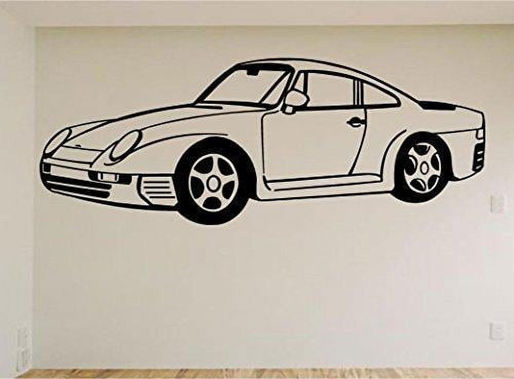 StickerChef Porshe Race Car Auto Wall Decal Stickers Murals Boys Room ...