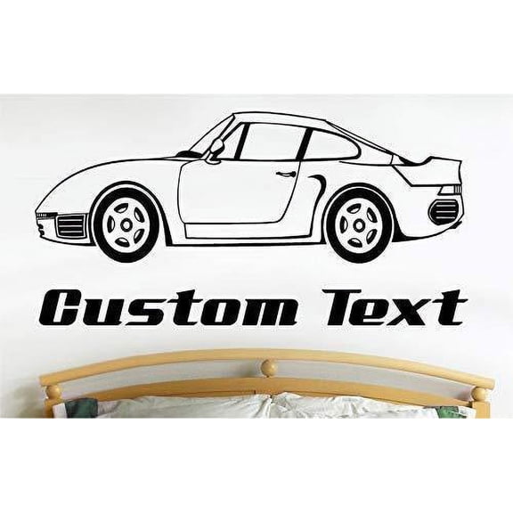StickerChef Porshe Racing Car Wall Decals Stickers Graphics Man Cave Boys Room Dcor