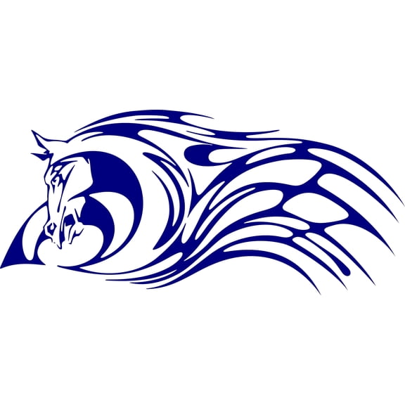 StickerChef Stallion Horse Tribal Flame Decal Auto Truck Boat Stickers AF23