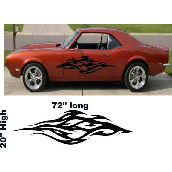 StickerChef Tribal Flame Auto Truck Boat Car Stickers  Decals Side Sets PF04