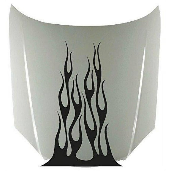 StickerChef Tribal Flame Fire Hood Decal Vinyl Sticker for Trucks, High Gloss