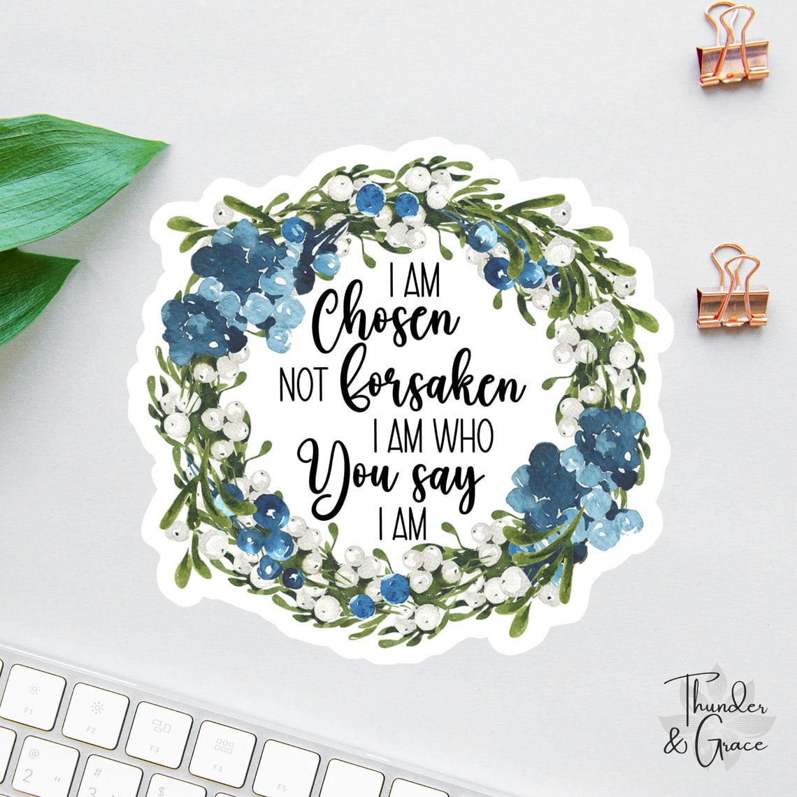StickerCraft I Am Chosen er, Affirmation er, ers Laptop, Water Bottle ...