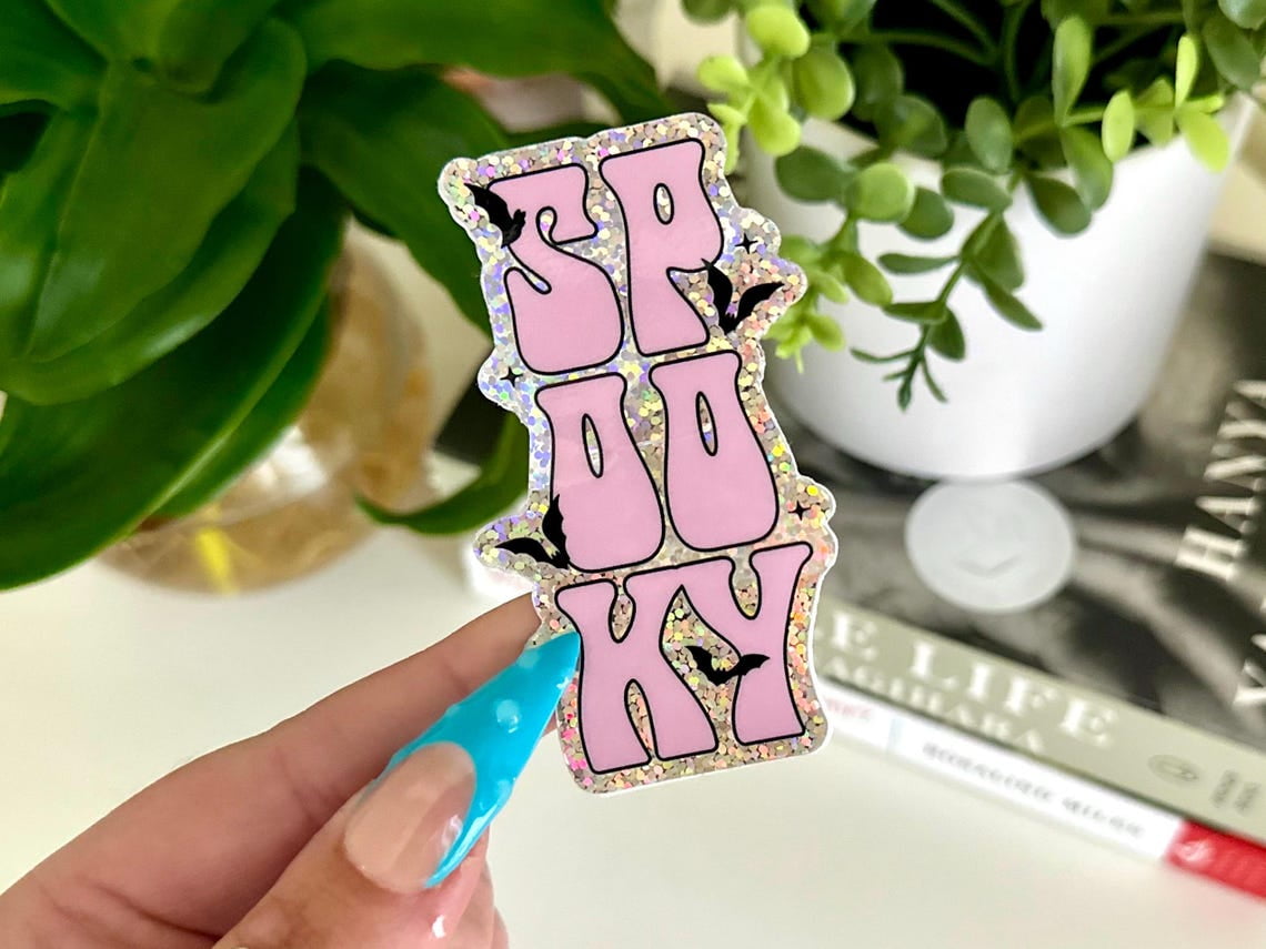 Seo Sticker StickerCraft Spooky Glitter Waterproof er, Trendy er, Popular ers ...