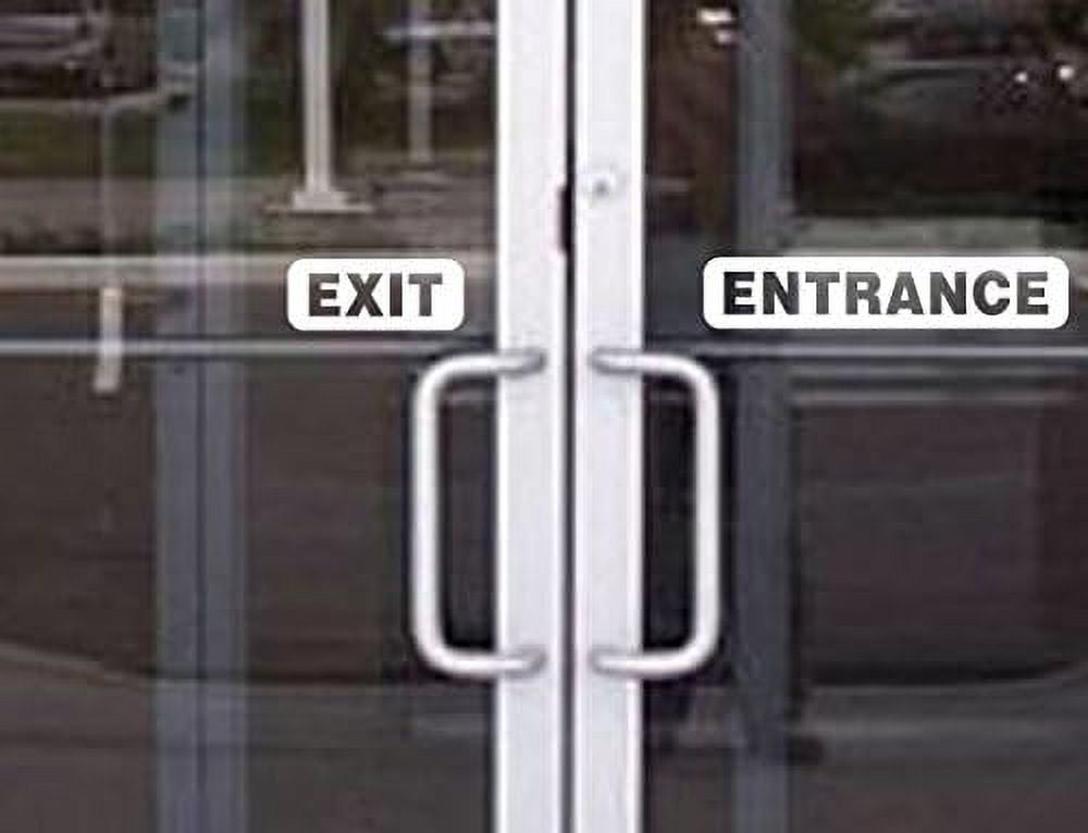 StickerLoaf EXIT & Entrance Door Window Decal Sign Signs Business Shop