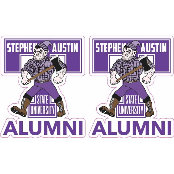 StickerTalk 2x Officially Licensed SFA Alumni Stickers, 2.5 inches x 3 inches