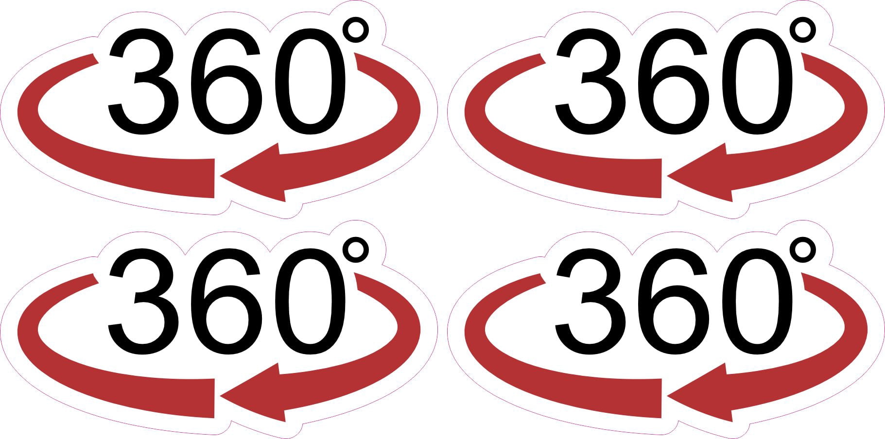 StickerTalk 360 Degrees Vinyl Sticker Sheet, 3 inches x 1.5 inches ...