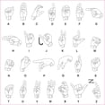 thumbnail image 1 of StickerTalk ASL Alphabet Vinyl Sticker, 5 inches x 5 inches, 1 of 4