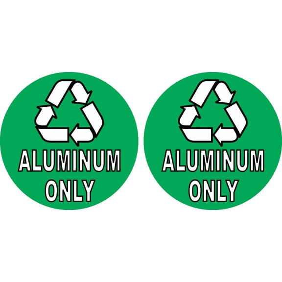 StickerTalk Aluminum Only Vinyl Stickers, 1 sheet of 2 stickers, 3 inches x 3 inches each