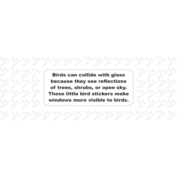 StickerTalk Anti Bird Window Sticker Sheet, 0.5 inches x 0.5 inches