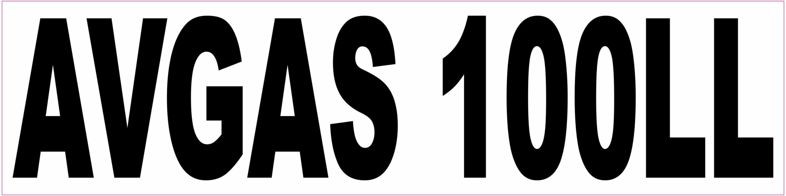 100ll Sticker StickerTalk Avgas 100LL Vinyl Sticker, 12 inches x 3 inches - Walmart.com