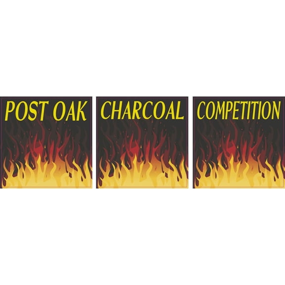 StickerTalk BBQ Pellet Label Vinyl Sticker Sheet, 3 inches x 3 inches