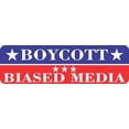 thumbnail image 1 of StickerTalk Boycott Biased Media Magnet, 10 inches x 3 inches, 1 of 3