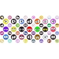 thumbnail image 1 of StickerTalk, Crazy Eyes Camera Dots Webcam Covers, 1 sheet of 53 stickers, 32 0.25 in. dia., 21 0.375 in. dia., 1 of 1