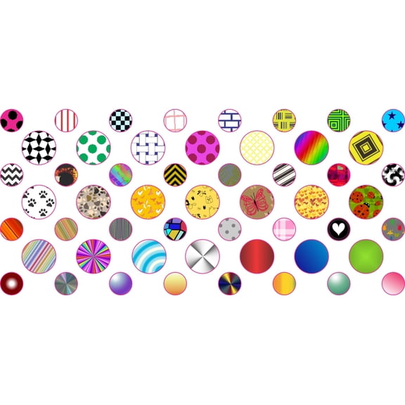 StickerTalk, Decorated Camera Dots Webcam Covers, 1 sheet of 53 stickers, 32 0.25 in. dia., 21 0.375 in. dia.