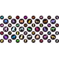 thumbnail image 1 of StickerTalk, Dog Camera Dots Vinyl Stickers, 1 sheet of 53 stickers, 32 0.25 in. dia., 21 0.375 in. dia., 1 of 1