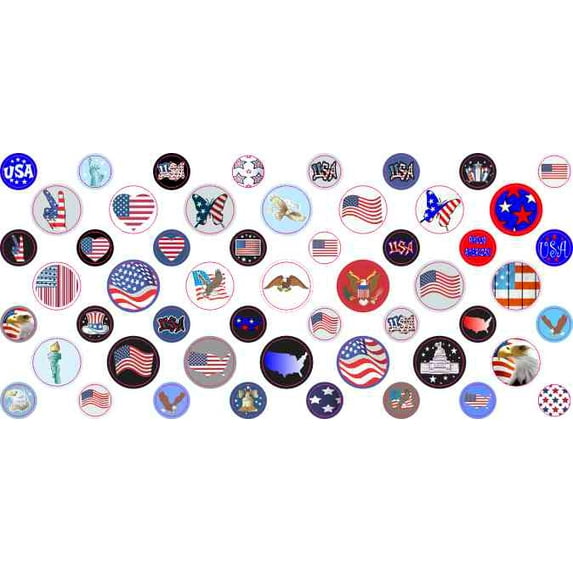 StickerTalk Brand Patriotic Camera Dots(R)