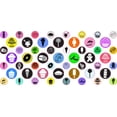 thumbnail image 1 of StickerTalk, Sweet Treat Camera Dots Webcam Covers, 1 sheet of 53 stickers, 32 0.25 in. dia., 21 0.375 in. dia., 1 of 1
