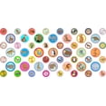 thumbnail image 1 of StickerTalk, Zoo Animal Camera Dots, 1 sheet of 53 stickers, 32 0.25 in. dia., 21 0.375 in. dia., 1 of 1