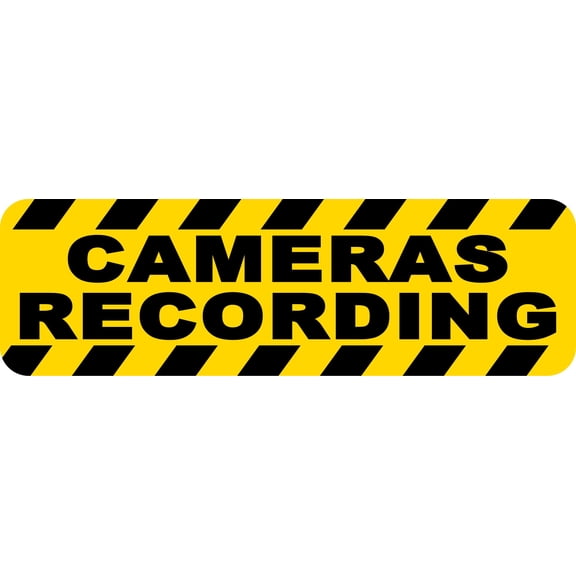 StickerTalk Cameras Recording Magnet, 10 inches x 3 inches