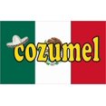 thumbnail image 1 of StickerTalk Cozumel Mexico Flag Magnet, 3 inches x 5 inches, 1 of 2