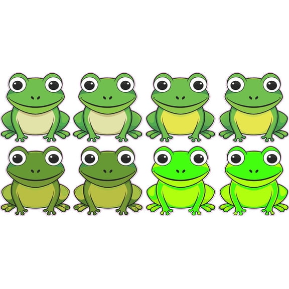StickerTalk Cute Frog Vinyl Sticker Sheet, 1 inches x 1 inches