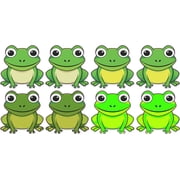 StickerTalk Cute Frog Vinyl Sticker Sheet, 1 inches x 1 inches