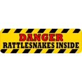 thumbnail image 1 of StickerTalk Danger Rattlesnakes Inside Magnet, 10 inches x 3 inc, 1 of 3