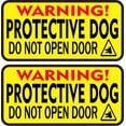 thumbnail image 1 of StickerTalk Do Not Open Door Protective Dog Vinyl Stickers, 4 inches x 2 inches, 1 of 2