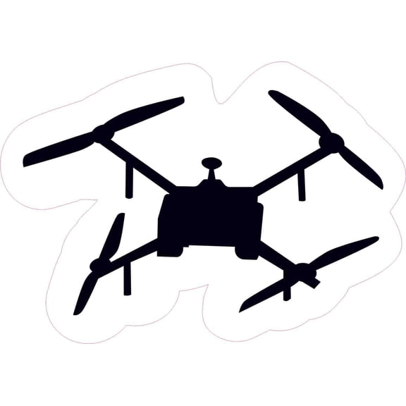 StickerTalk Drone Sticker, 5 inches x 3.5 inches